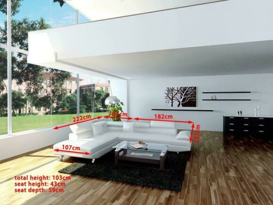 Living landscape Corner suite L-shape Sofa Corner sofa Corner sofa Couch Suite