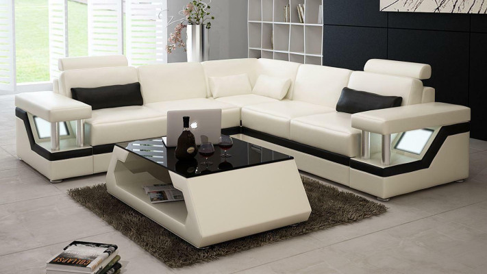 Corner Furniture Leather Sofa Upholstery Seating Area Designer Upholstered Corner Couch