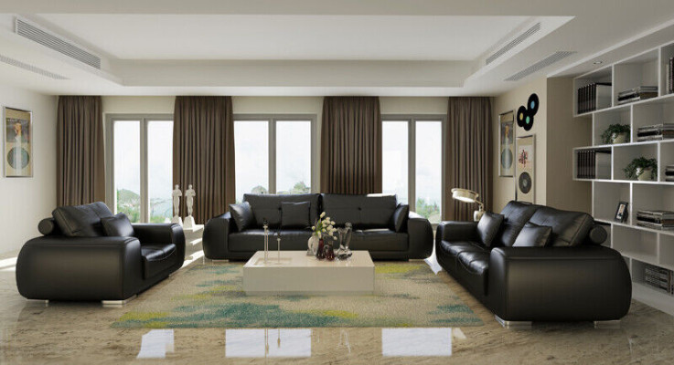 Sofa set Leather Sofa Couch Sets Design Modern Sofa 3+1+1 Seater