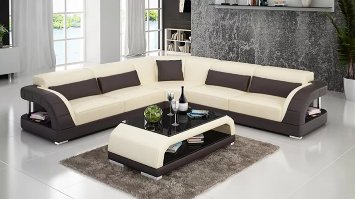 Leather Sofa Design Living room Couches Cheap Upholstery Furniture Seating Set Sofa new