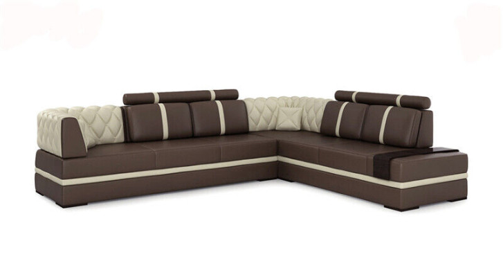 Corner sofa Sofa Couch Upholstery Living landscape Leather Decorative Corner Sofas Suite
