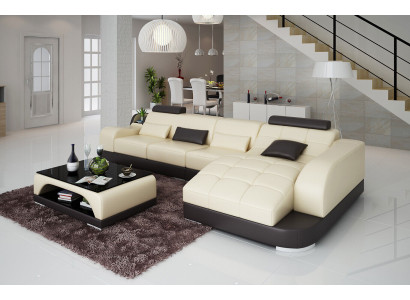 Corner sofa L-shape Fabric Couch Living landscape Suite Design Modern Sofa