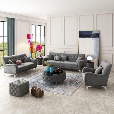 Sofa Couch Velvet Upholstery Seat 321 Seater Design Couches Sofas Fabric new