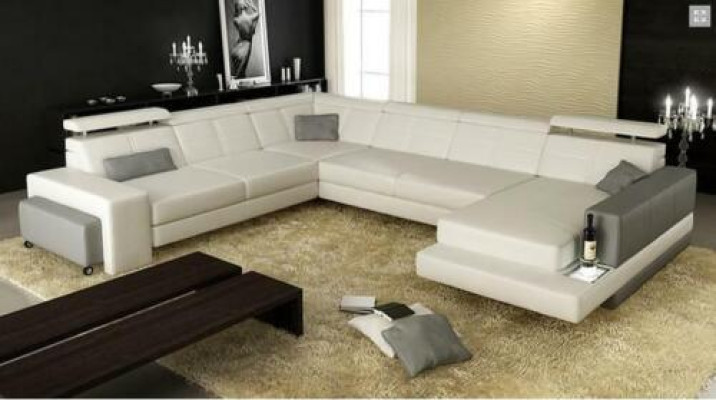 Designer Suite Corner suite Living landscape U-shape Couch Corner sofa Upholstery