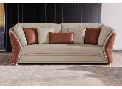 Living landscape Sofas Couch Upholstery Sofa 3 Seater Suite Leather Sofa Modern new