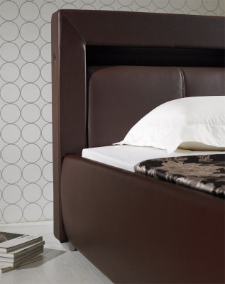 Leather Bed Upholstery Design Luxury Double Hotel Sleep Room Marriage Beds