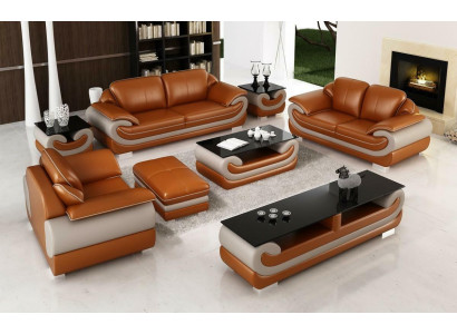 Leather Sofa Couch Living landscape 3+2 Seater Suite Design Modern Sofa Furniture Production Turkey 1959 