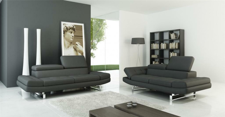Sets leather sofa Living landscape 3+2 Seater Suite Design Modern