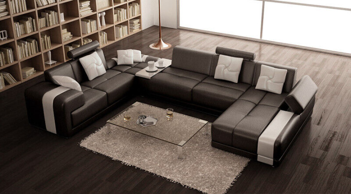 Sofa Corner suite Living landscape U-shape Corner sofa Corner sofa Couch Suite