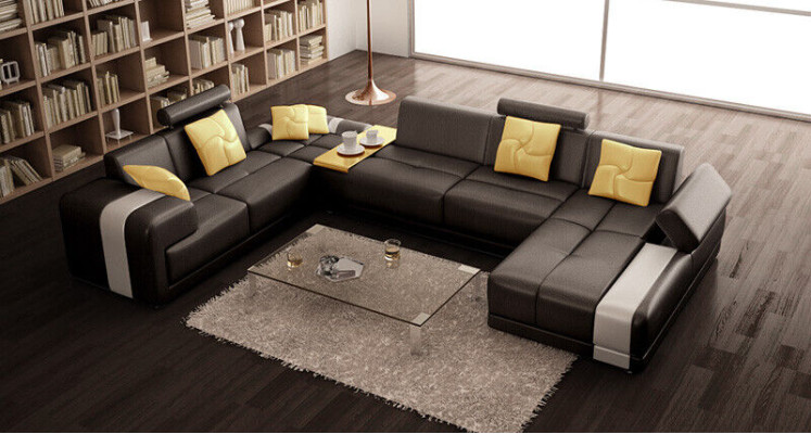 Sofa Corner suite Living landscape U-shape Corner sofa Corner sofa Couch Suite