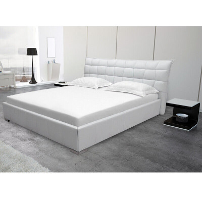 Leather Design Bed Double Beds Luxury Marriage Modern Hotel Frame Sleep