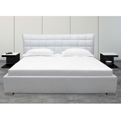 Leather Design Bed Double Beds Luxury Marriage Modern Hotel Frame Sleep