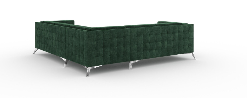 Sofa L-shape Chesterfield Couch Living landscape Suite Design Classic