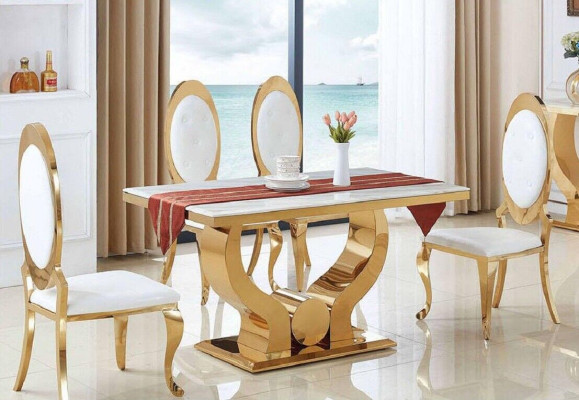 Dining table Dining room Set Dining set Classic r Table 5tlg Set Chair new