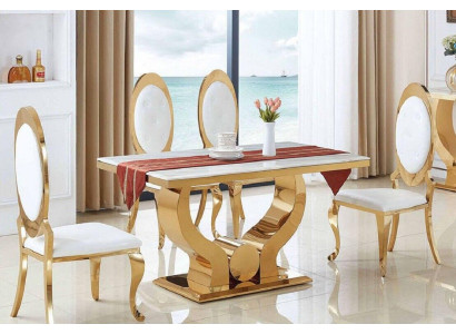 Dining table Dining room Set Dining set Classic r Table 5tlg Set Chair new