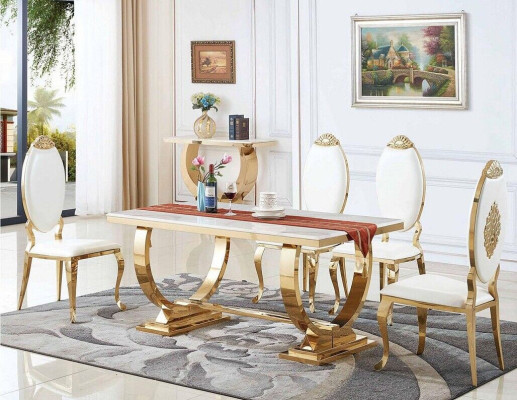 Dining table Dining room Set Dining set Classic r Table 5tlg Set Chair new