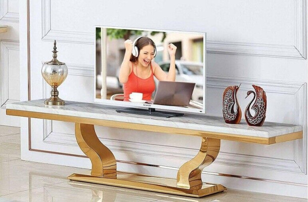 Modern sideboard tv Shelf stainless steel Chest of drawers Board new Consoles