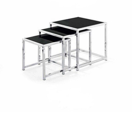 Set 3x Coffee table Coffee table Side table Designer Living room table Tables