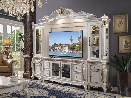 Television Wall Classic Wall unit Real Handcraft Wood Decorative Display case Shelf