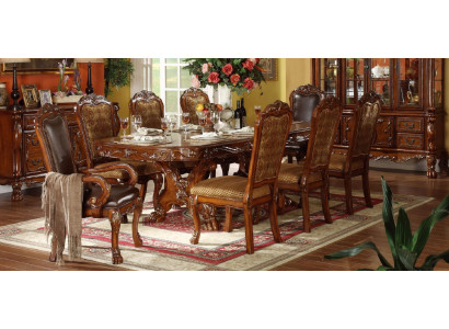 Classic r Dining table Table Wood Dining room Suite 6x Set Chair Chairs
