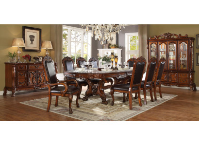 Furniture Table 6x Chair Sets Dining room Suite Wood Complete Baroque Rococo