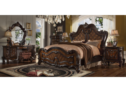 Royal Double Bed Beds + 2x Bedside table Console Complete Set new