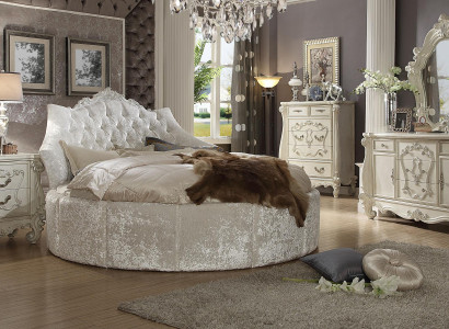 Bed 2x Bedside table 3 pcs. Bedroom Set Beds new luxury Chesterfield