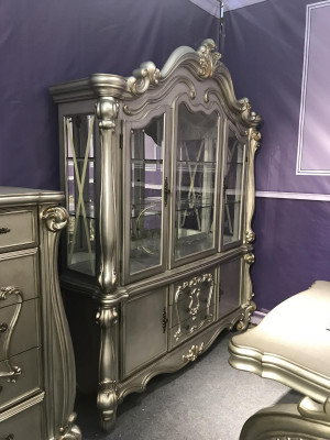 Showcases Glass Bar Wardrobe House Baroque Cabinets Wall Shelf Wood Display case