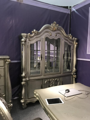 Showcases Glass Bar Wardrobe House Baroque Cabinets Wall Shelf Wood Display case