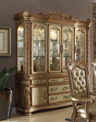 Luxury shop window display case showcases wardrobe glass antique style baroque rococo
