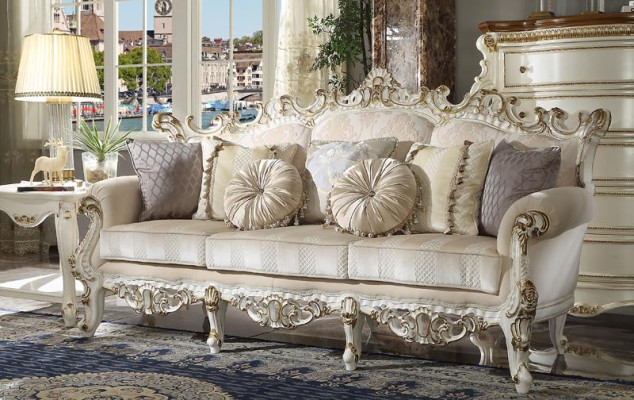 Luxury Sofa Design Couch Upholstery Classic Furniture Three Seater Three Seater