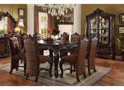 Classic r Dining table Table Wood Suite Dining room 8x Chair Set Chairs
