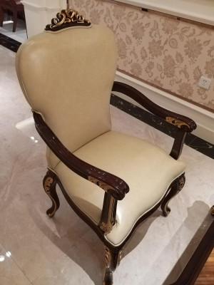 Dining table 4 Chairs Chair Dining room Deco Suite Rococo Baroque Table Tables