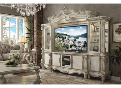 Classic Wall unit TV Wall Wood Style Baroque Shelf Living room Furniture