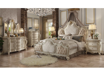 Classic s Bed Baroque Chesterfield Rococo Hotel Style Double Leather Antique