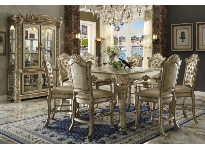 Elegant display case antique style baroque rococo wardrobe decoration showcase living room