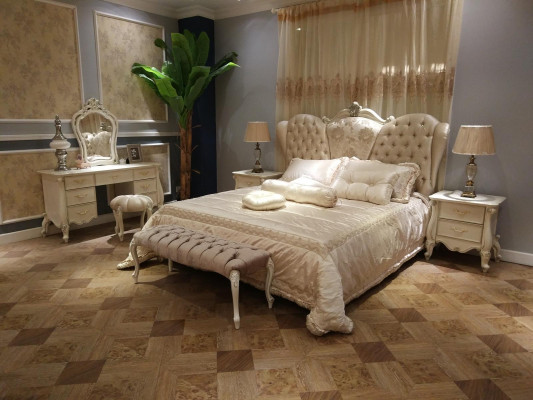 Bed Upholstery Design Luxury Double Hotel Beds Sleep Room Leather Chesterfield new