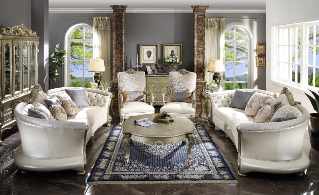 Couch Luxury Set 4 pcs Sofa set 321 Stool Suite Sofa Sofas Armchair Group