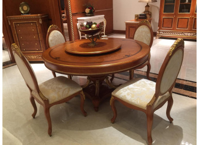 Dining table with 4 chairs Baroque Rococo dining tables Table Tables Chair Suite