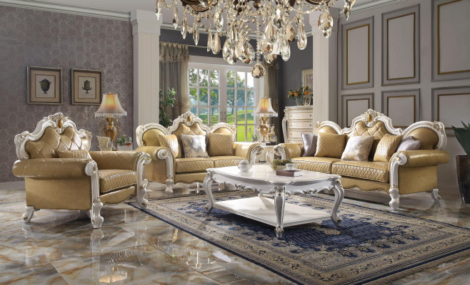 Sofa set 3+2 Seater Classic r Living landscape Leather Sofas Couches