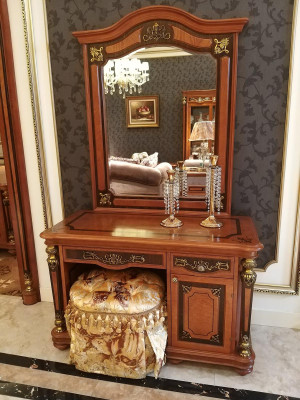 Luxury Class Baroque Rococo Dressing table Mirror Stool Chest of drawers Consoles Table