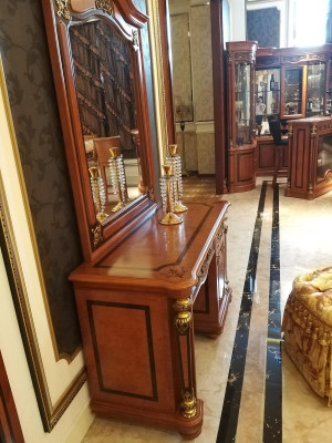 Luxury Class Baroque Rococo Dressing table Mirror Stool Chest of drawers Consoles Table