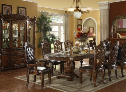 Baroque Rococo Style Furniture Dining table Tables Suite Dining room Carved