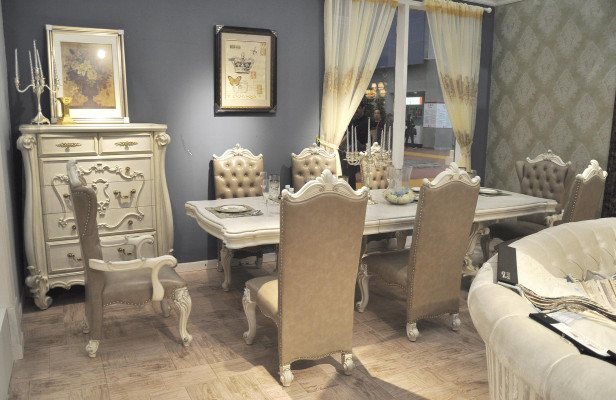Royal Dining table Table Wood Classic Tables Baroque Rococo Dining room