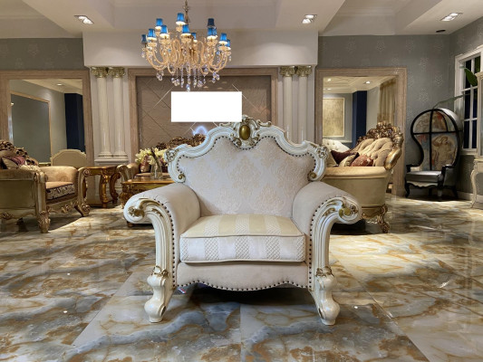 Textile Armchair 1 Seater Sofa Upholstery Sofas Design Classic Luxury Baroque