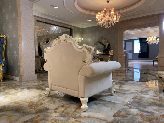 Textile Armchair 1 Seater Sofa Upholstery Sofas Design Classic Luxury Baroque