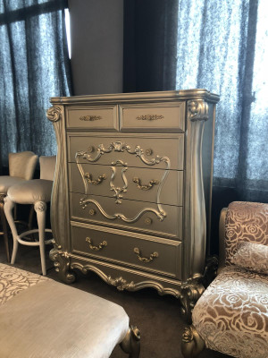 Classic Baroque Antique Style Chest of drawers Sideboard Chests of drawers Real Wood