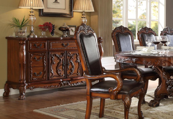 Buffet Sideboard Chest of drawers Real Handcraft Wood Decoration Baroque Rococo Sideboards