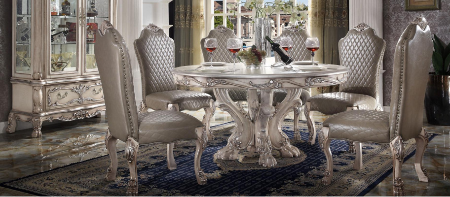 Round Dining table Table Baroque Italian Furniture Furnishings Dining room Tables