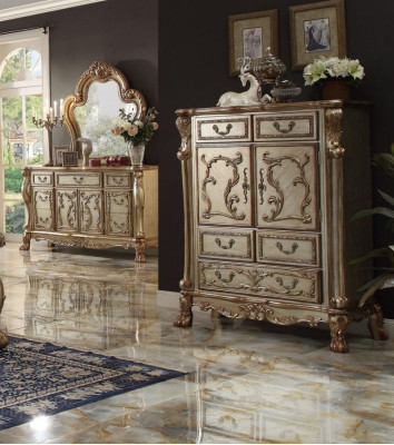 Classic Baroque Antique Style Chest of drawers Sideboard Chests of drawers Real Wood Sideboard new